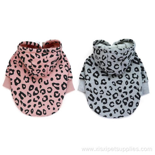Designers Luxury Cozy Leopard Winter Dog Clothes Clothing